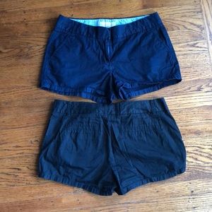 2 pairs J crew shorts